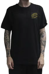 Camiseta Masculina Rusty Max Manga Curta Estampada - Preto