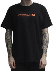 Camiseta Masculina Rusty Shay Manga Curta Estampada - Preto