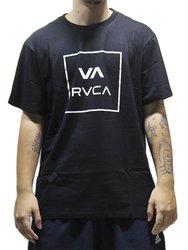 Camiseta Masculina RVCA All The Way Manga Curta Estampada - Preto