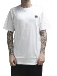 Camiseta Masculina RVCA ANP Label Manga Curta Estampada - Branco 