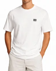 Camiseta Masculina Rvca Anp Label Manga Curta Estampada - Branco