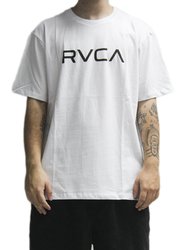 Camiseta Masculina RVCA Big Manga Curta Estampada - Branco