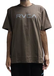 Camiseta Masculina Rvca Big Manga Curta Estampada - Marrom