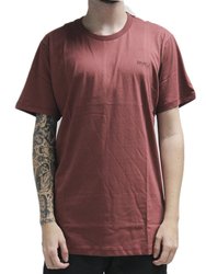Camiseta Masculina RVCA Big Manga Curta Estampada - Vinho