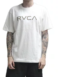 Camiseta Masculina Rvca Big Rcva Manga Curta Estampada - Off White