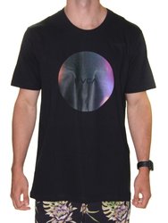 Camiseta Masculina RVCA M/C Motors III Manga Curta Estampada - Preto
