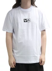 Camiseta Masculina Rvca Mini Balance Box Manga Curta Estampada - Branco