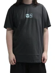 Camiseta Masculina Rvca Mini Balance Box Manga Curta Estampada - Cinza