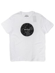 Camiseta Masculina RVCA Motors Flower Manga Curta Estampada - Branco