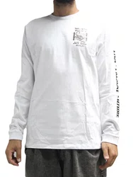 Camiseta Masculina Rvca Nature Manga Longa Estampada - Branco