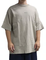Camiseta Masculina Rvca Oversize Manga Curta Estampada - Bege