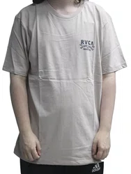 Camiseta Masculina Rvca Ridge SS - Rosa Claro