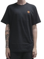 Camiseta Masculina Santa Cruz Classic Dot 1 Manga Curta Estampada - Preto