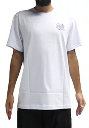 Camiseta Masculina Santa Cruz Cut Opus Manga Curta Estampada - Branco