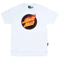 Camiseta Masculina Santa Cruz Flaming Dot Big - Branco