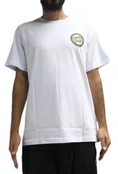 Camiseta Masculina Santa Cruz Loco Dot Manga Curta Estampada - Branco