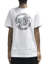 Camiseta Masculina Santa Cruz Meg Dot Mon Manga Curta Estampada - Branco