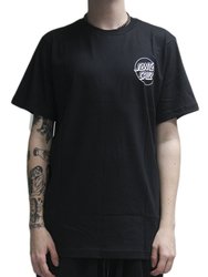 Camiseta Masculina Santa Cruz Pace Ritual Manga Curta Estampada - Preto