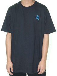 Camiseta Masculina Santa Cruz Screaming Hand Chest Manga Curta Estampada - Preto