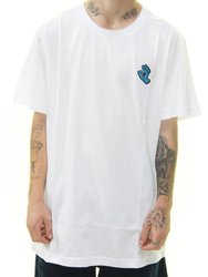 Camiseta Masculina Santa Cruz Screaming Hand Manga Curta - Branco
