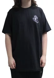 Camiseta Masculina Santa Cruz Simplified Big Manga Curta Estampada - Preto