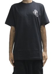 Camiseta Masculina Santa Cruz Simplified Manga Curta Estampada - Preto