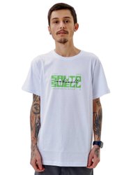 Camiseta Masculina Santo Swell Fit Culture Manga Curta Estampada - Branco