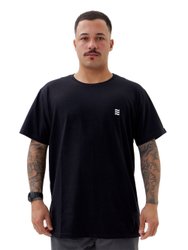 Camiseta Masculina Santo Swell Fit Rising Sun Manga Curta Estampada - Preto