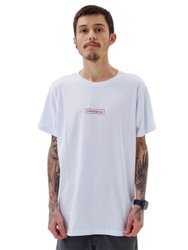 Camiseta Masculina Santo Swell Fit Urban Flower Manga Curta Estampada - Branco