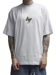 Camiseta Masculina Session Butterfly Manga Curta Estampada - Branco