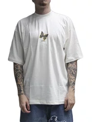 Camiseta Masculina Session Butterfly Manga Curta Estampada - Off White