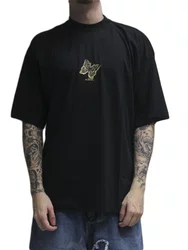 Camiseta Masculina Session Butterfly Manga Curta Estampada - Preto