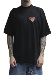 Camiseta Masculina Session Cogu Manga Curta Estampada - Preto