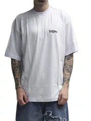 Camiseta Masculina Session Cursive Manga Curta Estampada - Branco