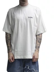 Camiseta Masculina Session Cursive Manga Curta Estampada - Off White