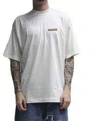Camiseta Masculina Session Guns Manga Curta Estampada - Off White
