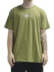 Camiseta Masculina Session Logo Ret Manga Curta Estampada - Verde