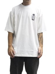 Camiseta Masculina Session SE006 30 Oversized Manga Curta Estampada - Branco