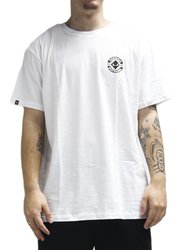 Camiseta Masculina Session Skateboard 2003 Manga Curta Estampada - Branco
