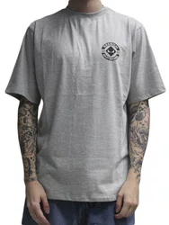 Camiseta Masculina Session Skateboard Manga Curta Estampada - Cinza Mesclado