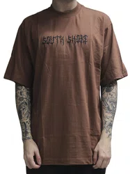 Camiseta Masculina South Shore Goosebumps Manga Curta Estampada - Marrom