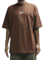 Camiseta Masculina South Shore Oversized In The Life Manga Curta Estampada - Marrom