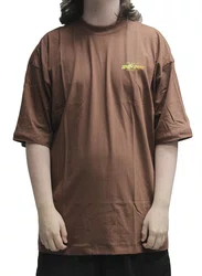 Camiseta Masculina South Shore Oversized Lore Manga Curta Estampada - Marrom