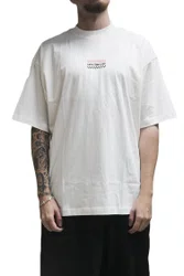 Camiseta Masculina South Shore Oversized Quadric Manga Curta Estampada - Off White