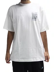 Camiseta Masculina South Shore Square Manga Curta Estampada - Off White