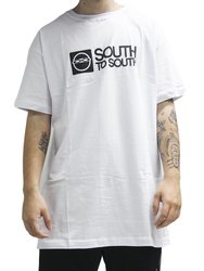 Camiseta Masculina South To South MR Co Is My Gege Manga Curta Estampada - Branco