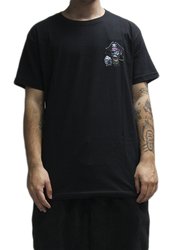 Camiseta Masculina South To South Pirate Manga Curta Estampada - Preto