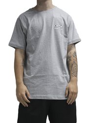 Camiseta Masculina South To South TWZ Manga Curta Estampada - Cinza Mescla Branco