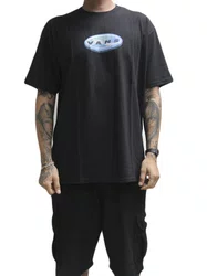 Camiseta Masculina Vans 3D Retroval Manga Curta Estampada - Preto