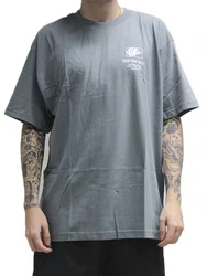 Camiseta Masculina Vans Circle Bones Manga Curta Estampada - Chumbo